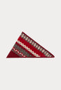 THE KNIT HANDKERCHIEF SCARF | BORDEAUX FAIR ISLE-1 | GOOD AMERICAN | FLAT