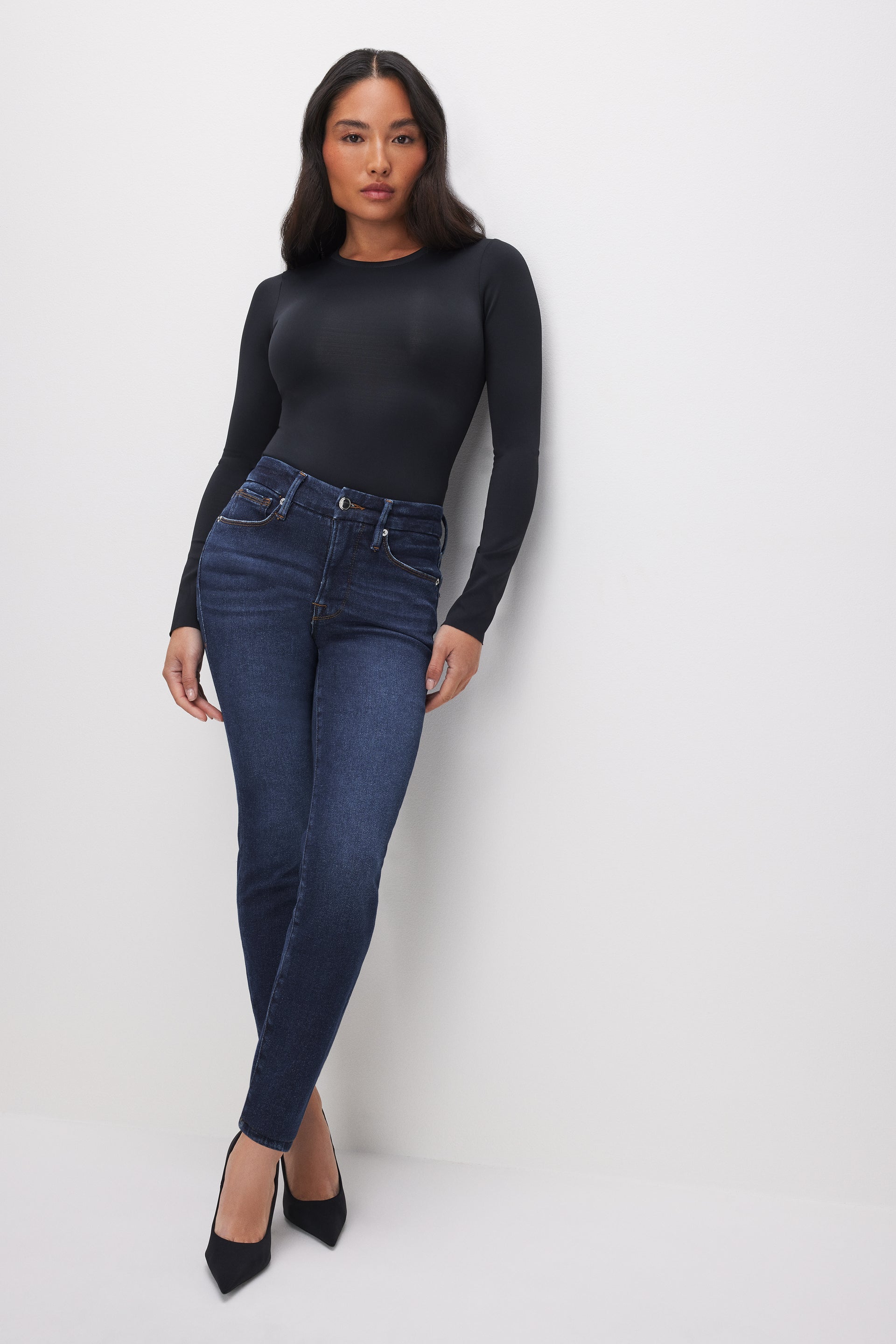 GOOD PETITE SKINNY JEANS BLUE866