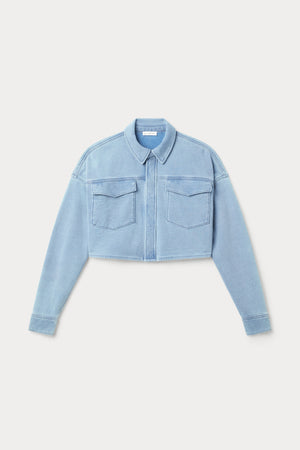 JEANIUS CROPPED JACKET | INDIGO376