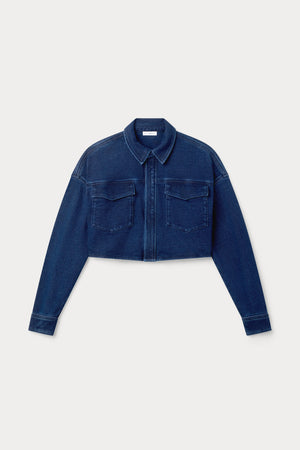 JEANIUS CROPPED JACKET | INDIGO377