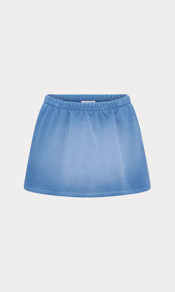 THE FLEECE SKORT | BLUE DRIFT