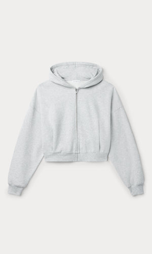 THE ZIP UP SWEATSHIRT | HEATHER GREY