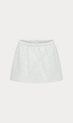 THE FLEECE SKORT | HEATHER GREY