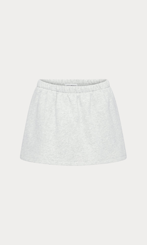 THE FLEECE SKORT | HEATHER GREY