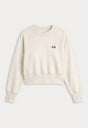 THE FRENCH TERRY RAGLAN SWEATSHIRT | OATMEAL HEATHER-6 | GOOD AMERICAN | FLAT