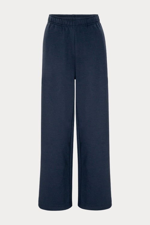THE FRENCH TERRY SWEATPANT | NEW NAVY002-6 | GOOD AMERICAN | FLAT