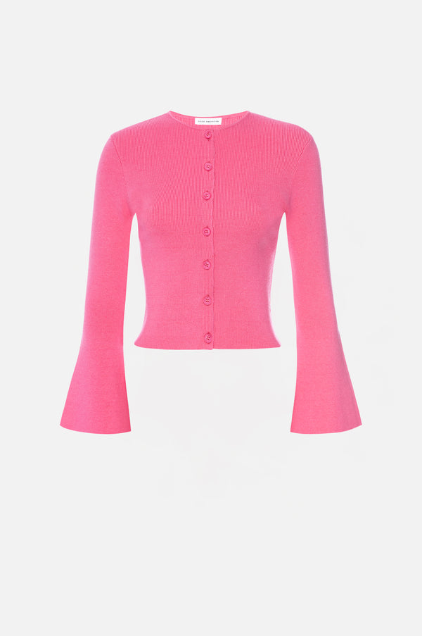 BELL SLEEVE KNIT CARDIGAN | BOUQUET001