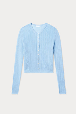 THE OPEN KNIT CARDIGAN | MORNING SKY
