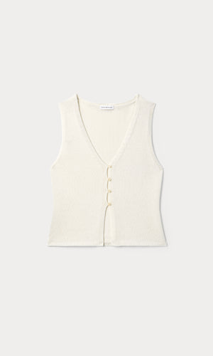 THE KNIT VEST | WHITE001