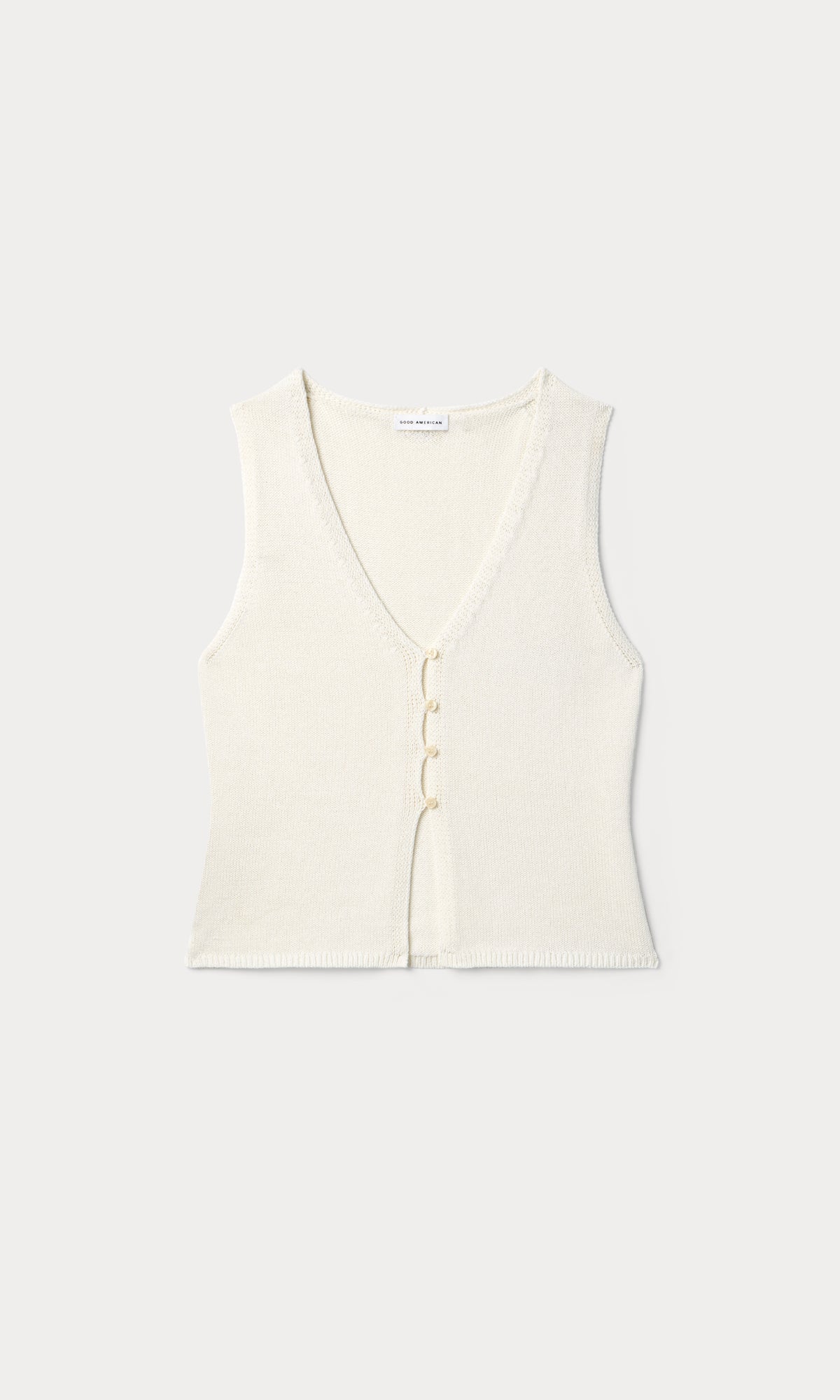 THE KNIT VEST | WHITE001-6 | GOOD AMERICAN | MODEL_A