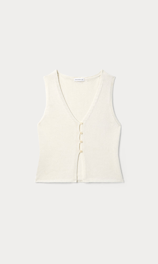THE KNIT VEST | WHITE001