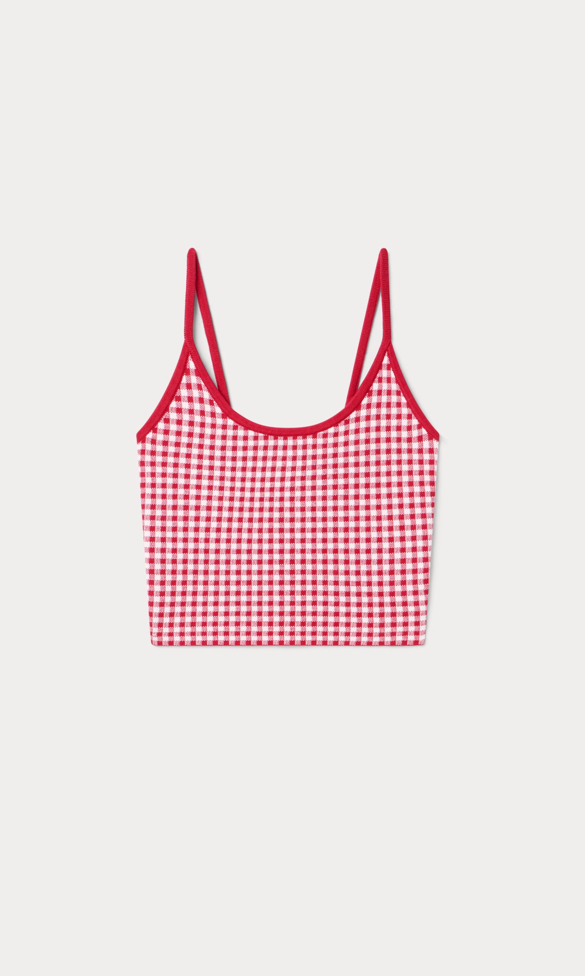 THE KEEPSAKE TANK | CHERRY GINGHAM-6 | GOOD AMERICAN | MODEL_A