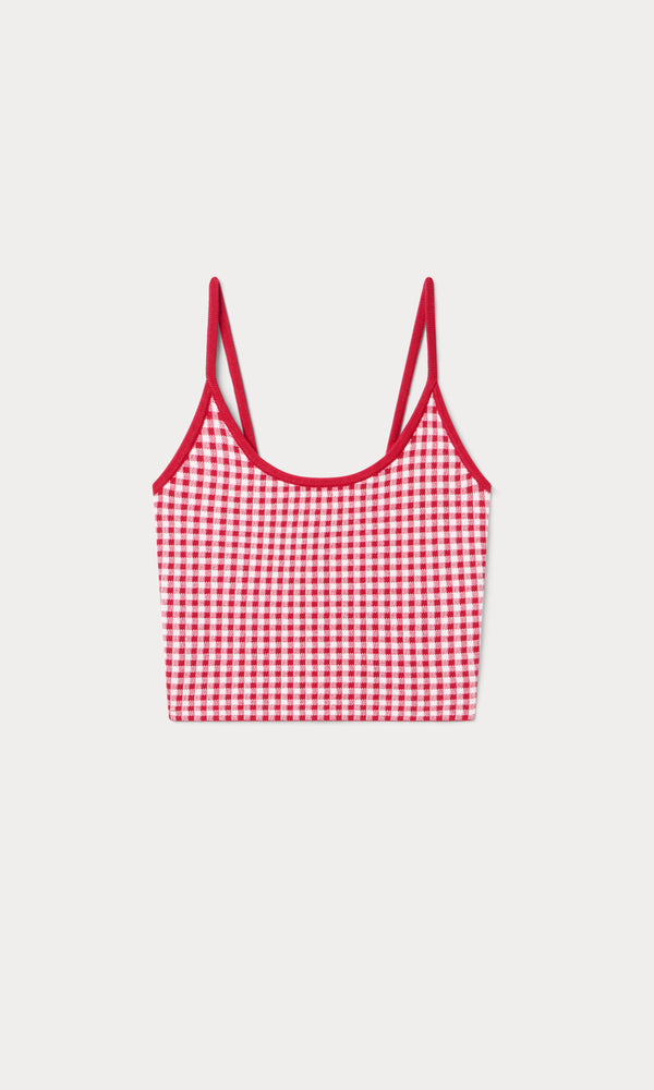 THE KEEPSAKE TANK | CHERRY GINGHAM
