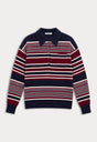 THE OVERSIZED RUGBY SWEATER | MULTI STRIPE-6 | GOOD AMERICAN | MODEL