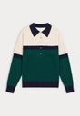 THE OVERSIZED RUGBY SWEATER | FOREST BLOCKED STRIPE-5 | GOOD AMERICAN | FLAT