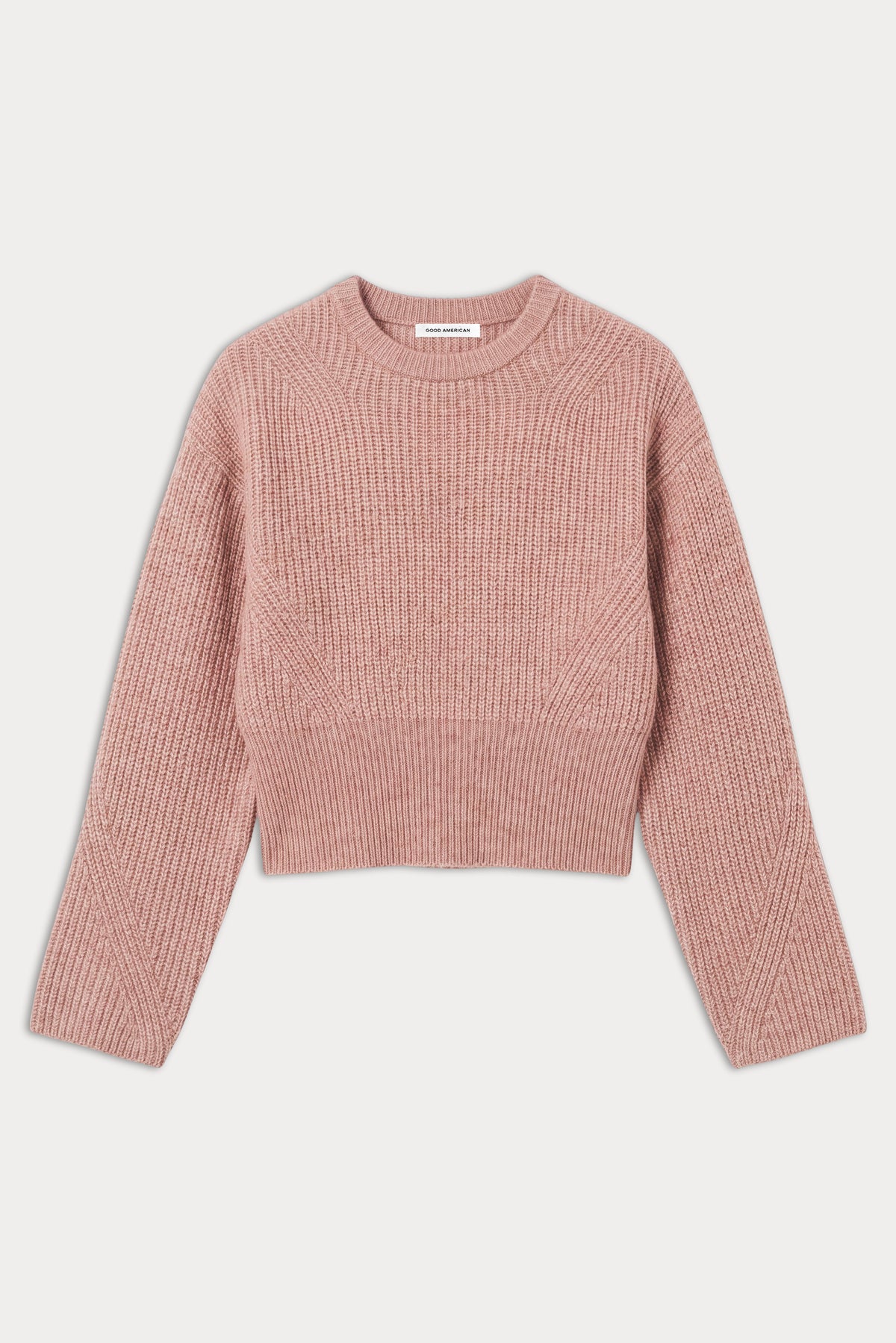 THE CHUNKY KNIT SWEATER | DUSTY BLUSH-6 | GOOD AMERICAN | MODEL_A