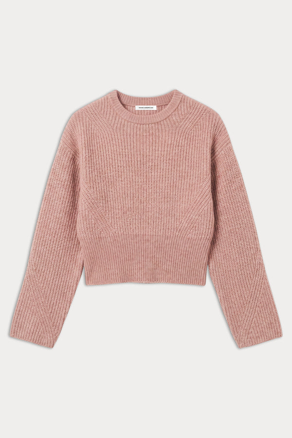 THE CHUNKY KNIT SWEATER | DUSTY BLUSH