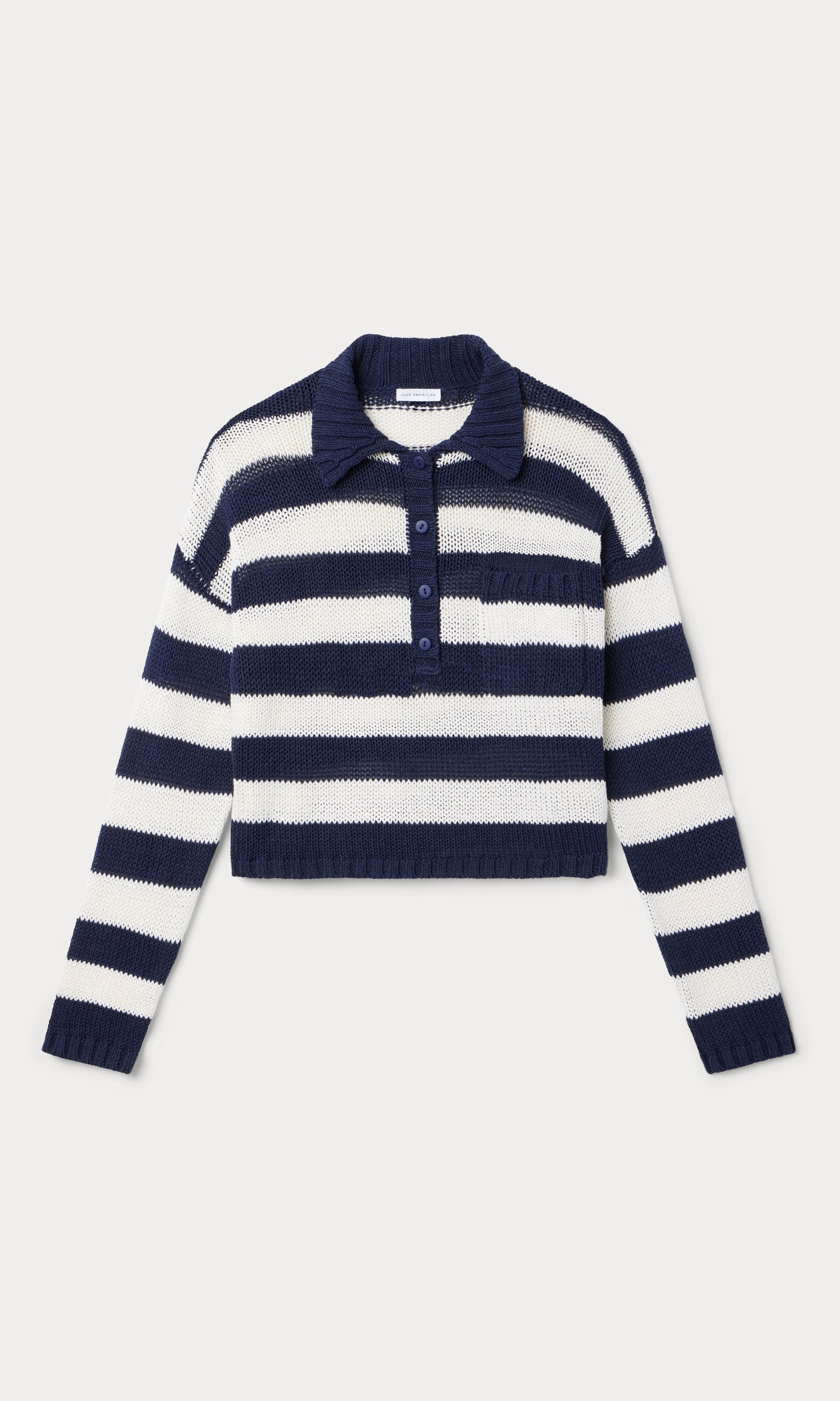 THE HARBOR SWEATER | HORIZON INK STRIPE