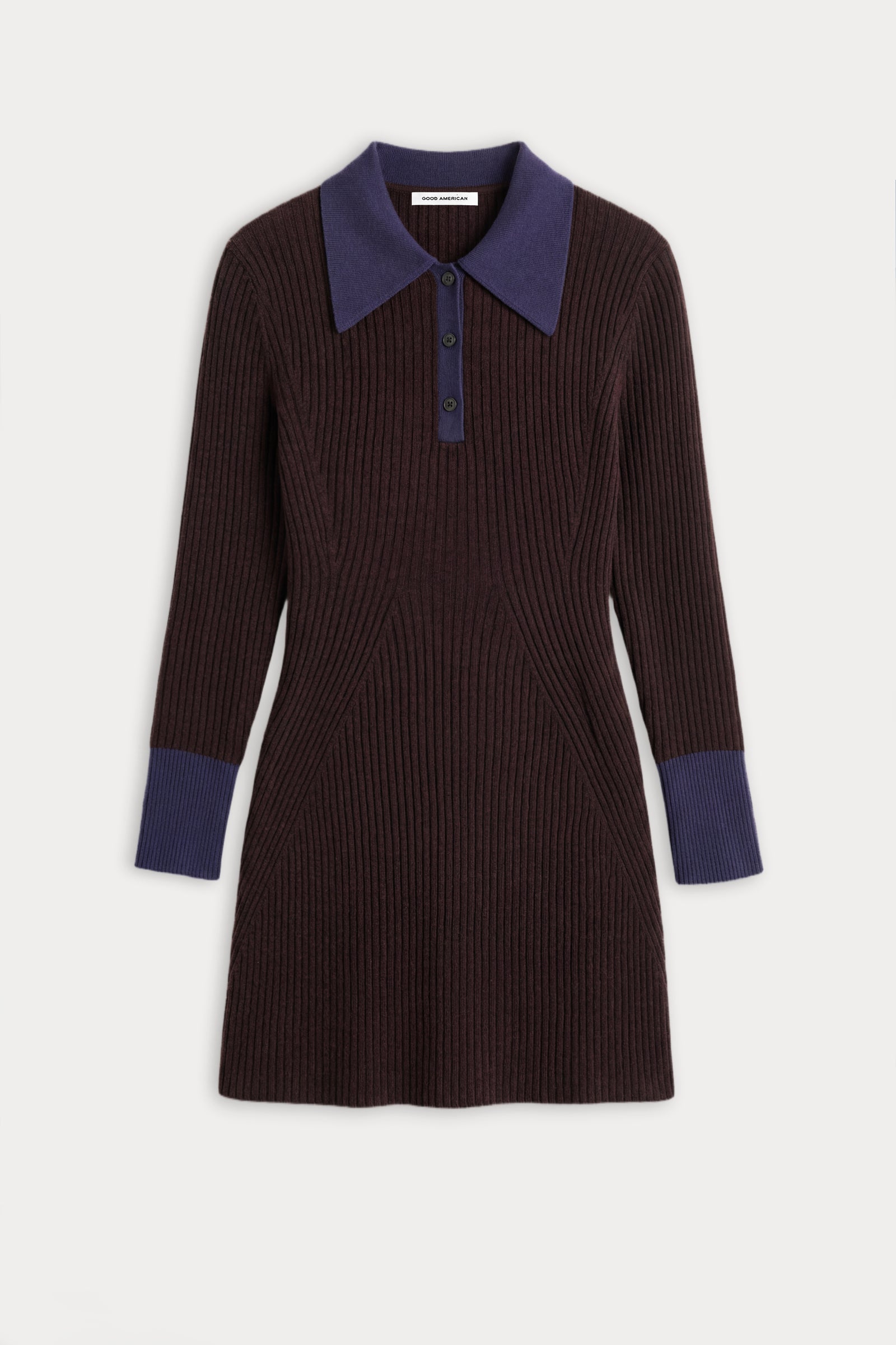 THE KNIT POLO MINI DRESS | ESPRESSO