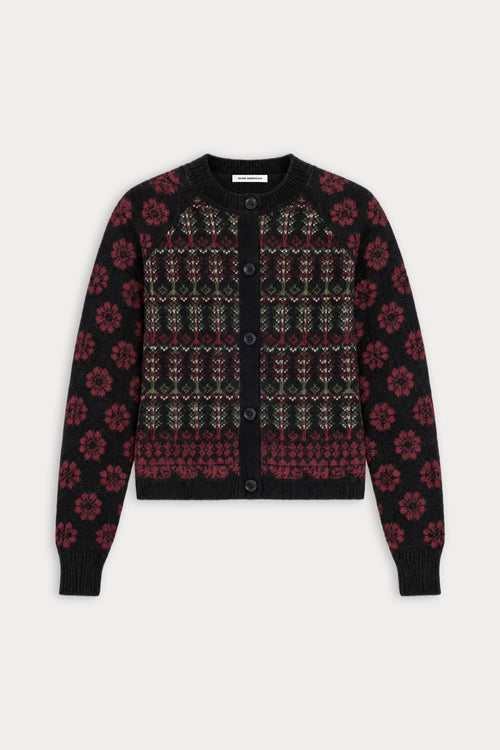 THE CLASSIC CARDIGAN | ASPEN FAIRISLE-6 | GOOD AMERICAN | FLAT
