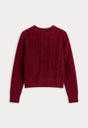 THE OPENWORK CREW SWEATER | SYRAH-5 | GOOD AMERICAN | FLAT