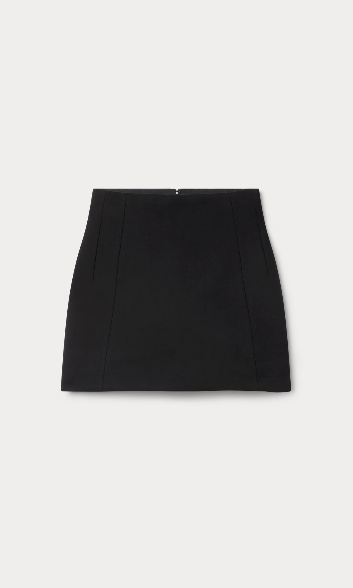 SOFT STRETCH PONTE MINI SKIRT | BLACK001