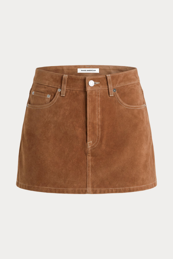 THE BETTER THAN SUEDE MINI SKIRT | CAFE CLAY