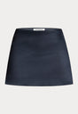 THE SATIN SKIRT | NEW NAVY002-6 | GOOD AMERICAN | FLAT