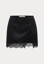 THE LACE TRIM SKIRT | BLACK001-5 | GOOD AMERICAN | FLAT
