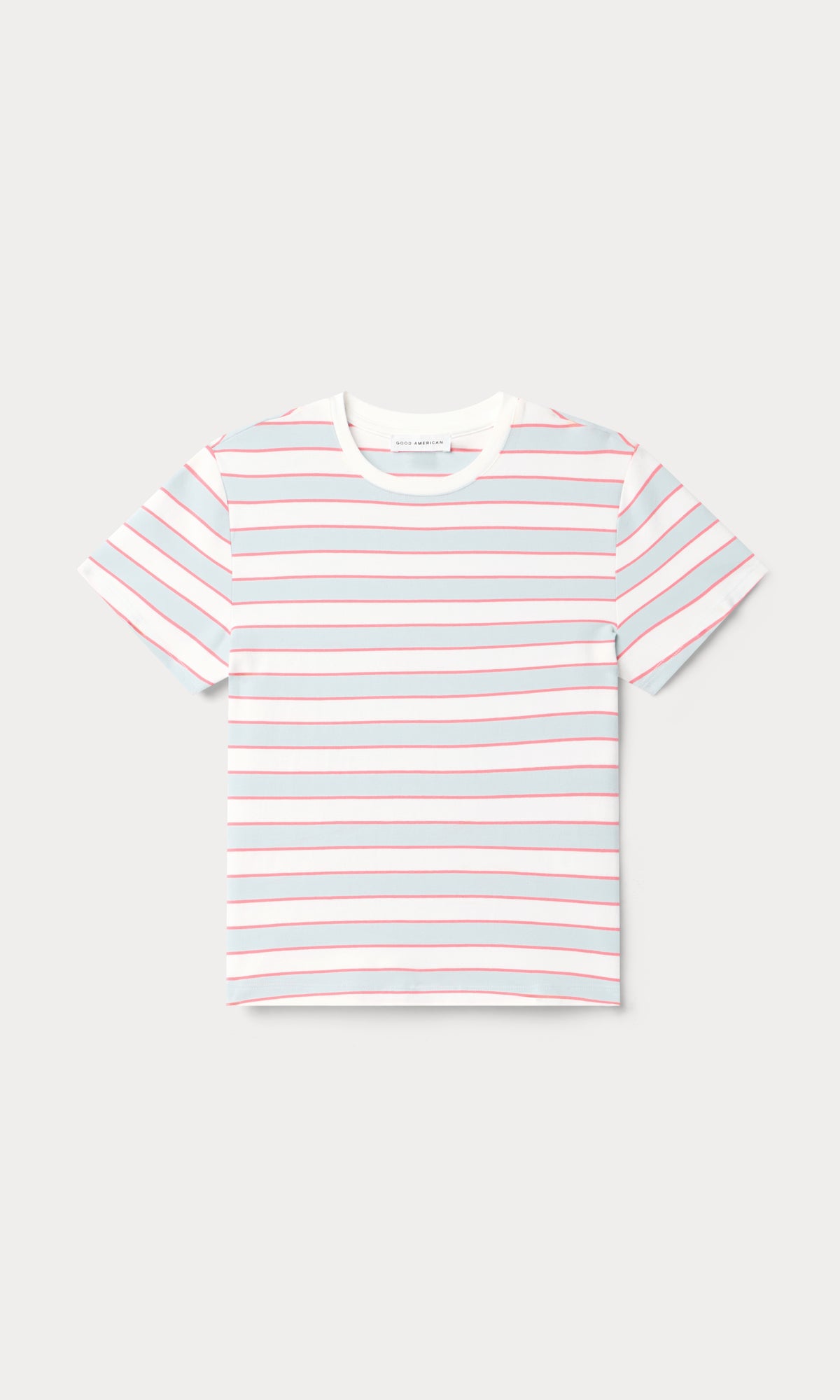 SUPER STRETCH BABY TEE | SKY STRIPE