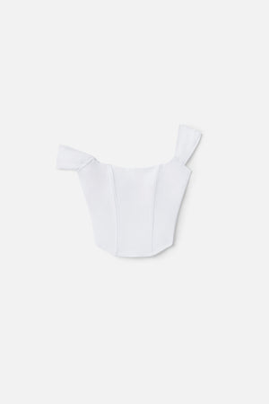 DOLLY SUPER STRETCH CORSET TOP | WHITE001