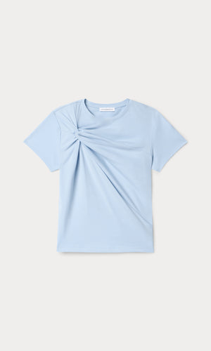 SUPER STRETCH TWIST TEE | SKY