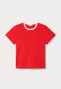 THE RINGER BABY TEE | FLAMING HOT-5 | GOOD AMERICAN | FLAT