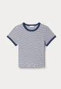 THE RINGER BABY TEE | HORIZON STRIPE-5 | GOOD AMERICAN | FLAT