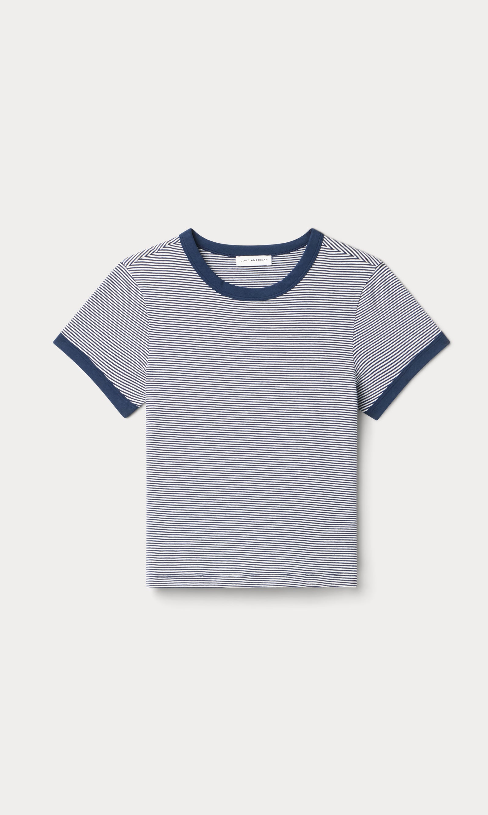 THE RINGER BABY TEE | HORIZON STRIPE-5 | GOOD AMERICAN | FLAT
