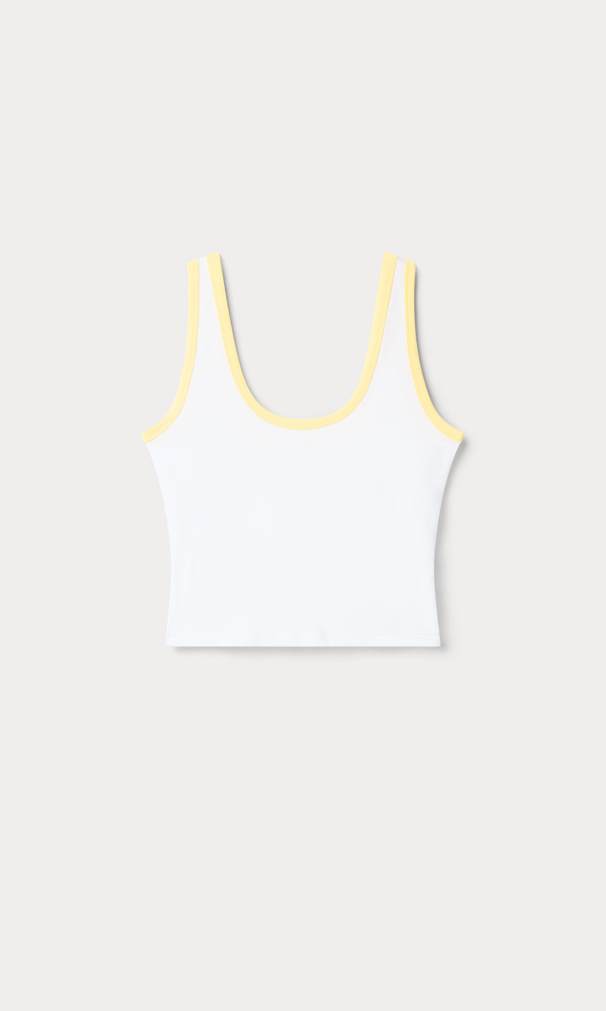 SUPER STRETCH RINGER TANK | WHITE001