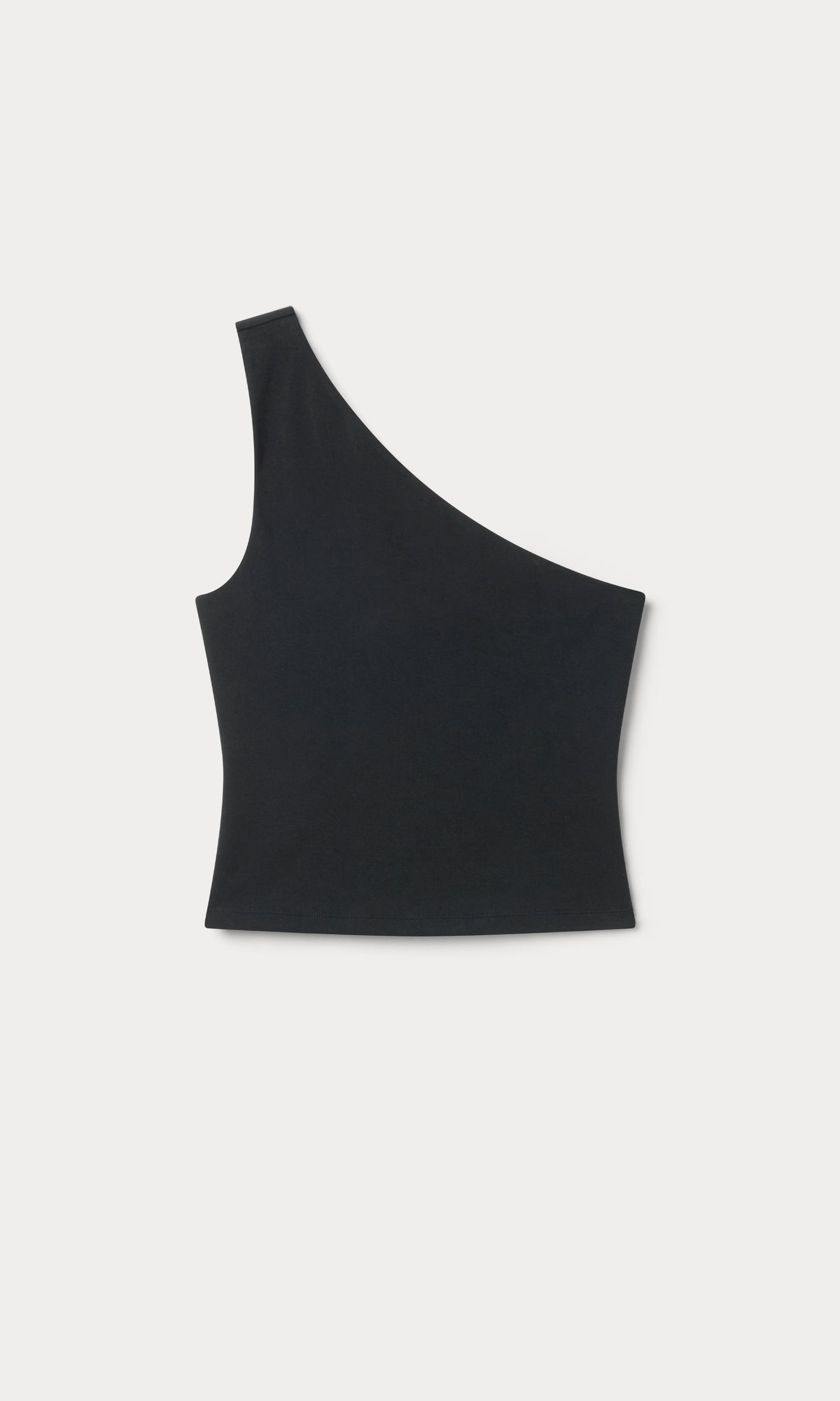 SUPER STRETCH ONE SHOULDER TANK | BLACK001
