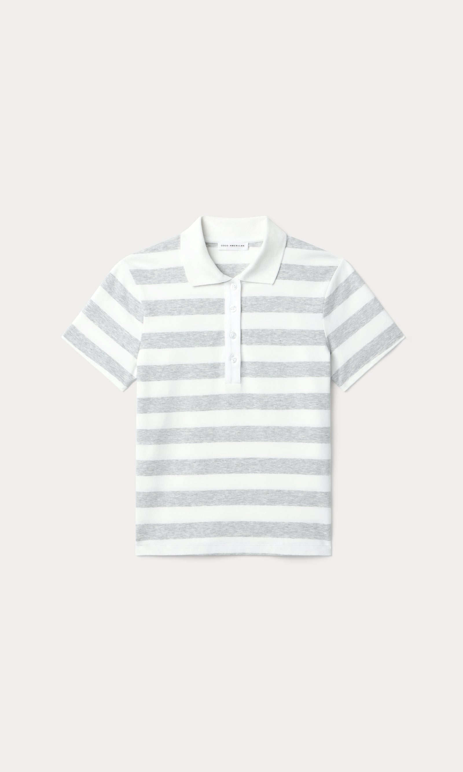 THE EASY POLO | SUMMER STRIPE GREY