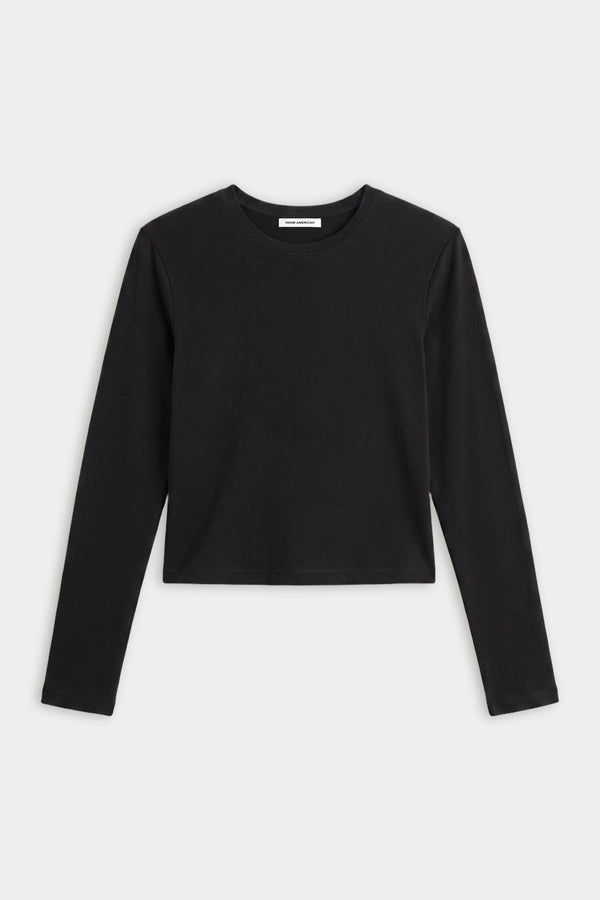 THE LONG SLEEVE BABY TEE | BLACK