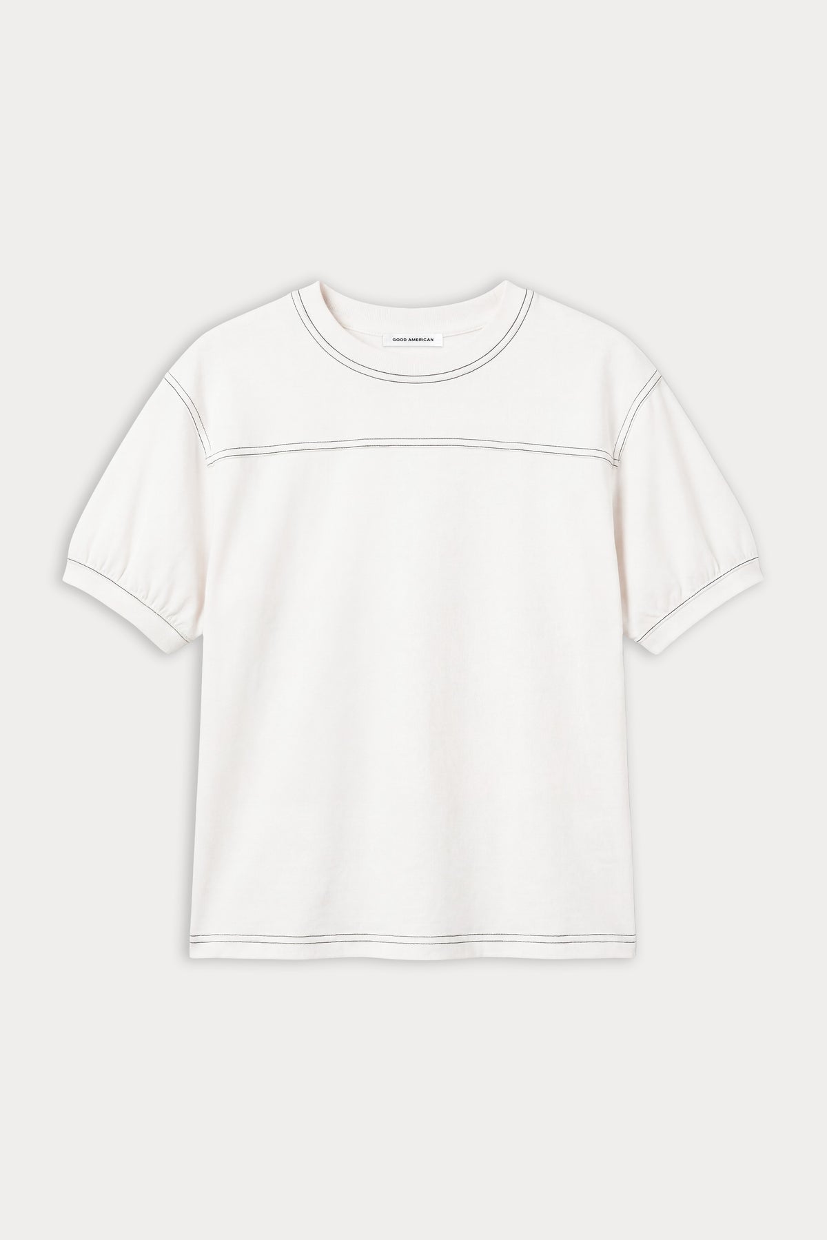 THE GYM TEE | CHALK-8 | GOOD AMERICAN | MODEL_A