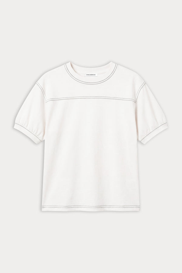 THE GYM TEE | CHALK-8 | GOOD AMERICAN | MODEL_A