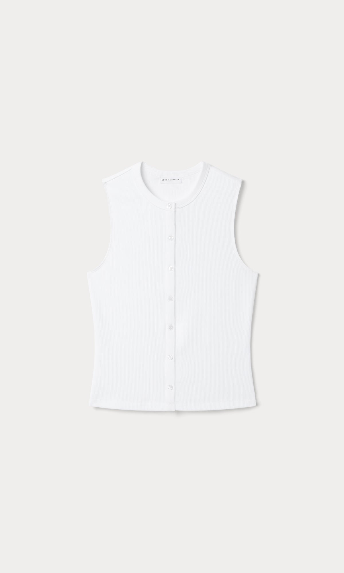 THE RIB SPLAY TOP | WHITE