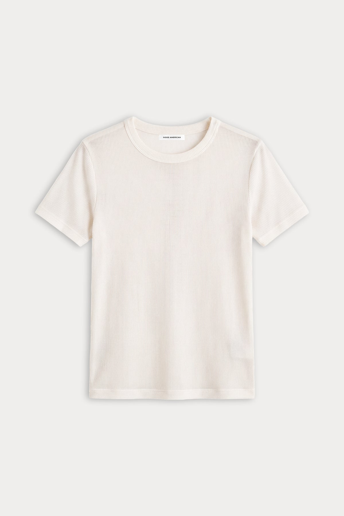 THE SHEER RIB TEE | PEARL