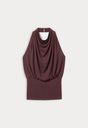 THE BACKLESS TOP | DEEP CHOCOLATE-5 | GOOD AMERICAN | FLAT