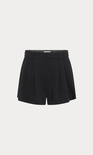LUXE SUITING TROUSER SHORT | BLACK001