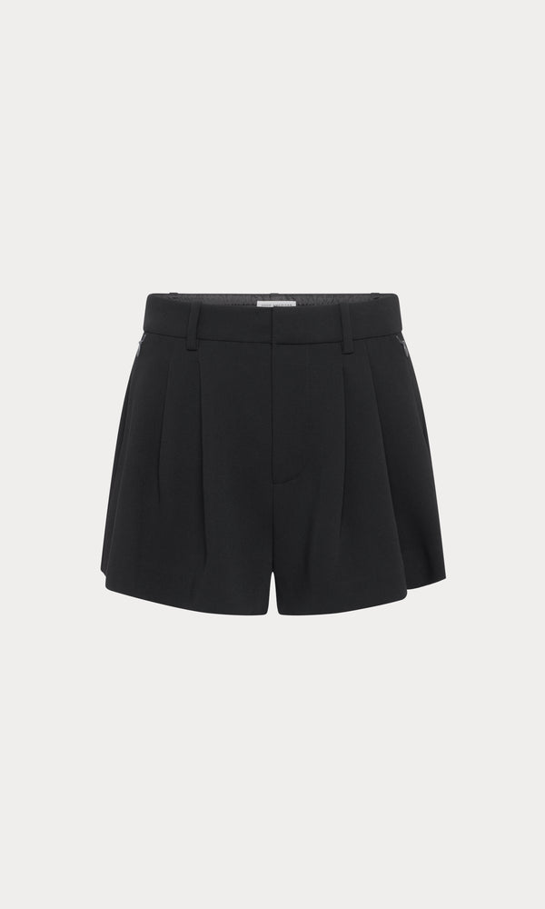 LUXE SUITING TROUSER SHORT | BLACK001
