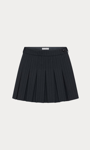 THE PLEATED SKORT | ROYAL STRIPE