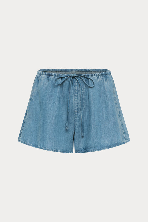 THE DENIM PULL ON SHORT | INDIGO1273