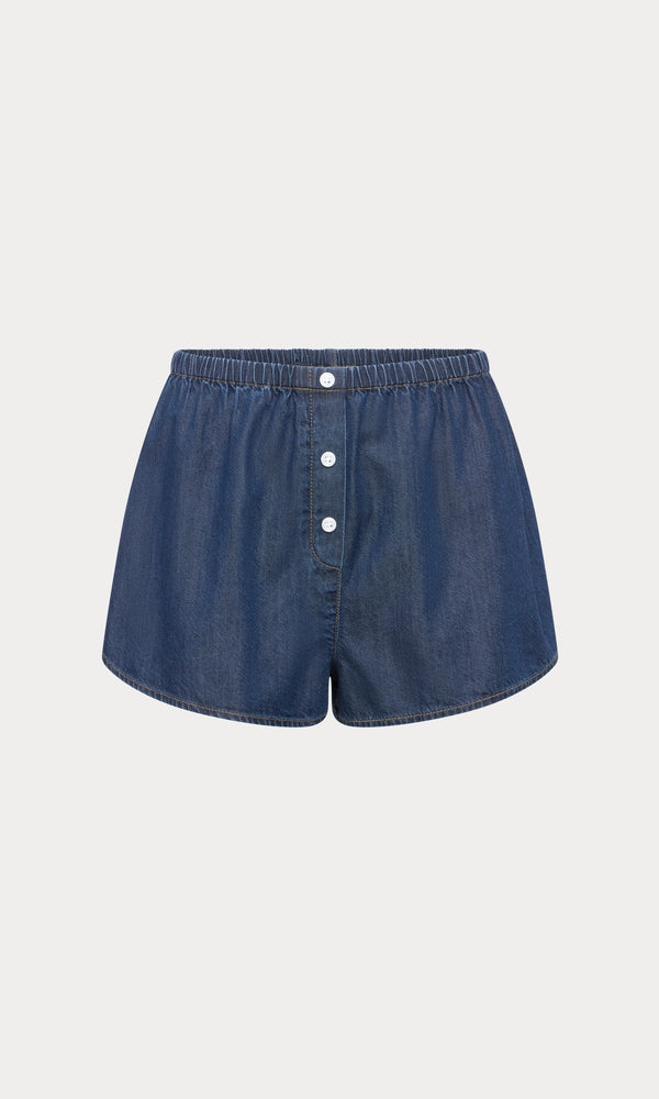 DENIM BOXER SHORTS | INDIGO1187
