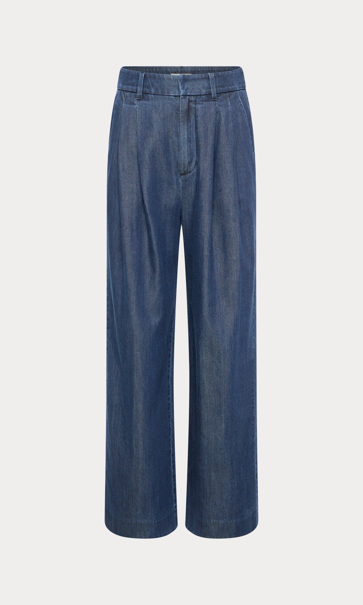 DENIM HIGH RISE CROPPED WIDE LEG TROUSER | INDIGO1187